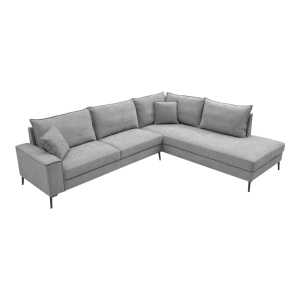 Coltar stanga Zenqua, Gri, 291x233x90 cm - Img 3