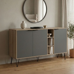 Comoda, Balain, Sonoma, 35.5x142x83 cm