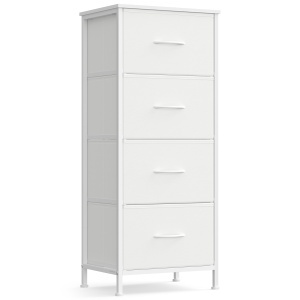 Comoda cu sertare Songmics Alb 39.6x30x95.2 cm - Img 2