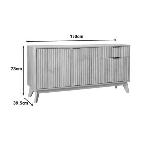Comoda Hamea Natural 150x39.5x73 cm - Img 7