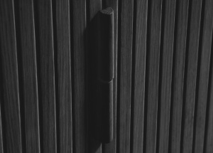 Comoda TV CAVO, Negru, 40x56x160 cm