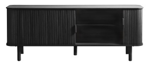 Comoda TV CAVO, Negru, 40x56x160 cm - Img 4