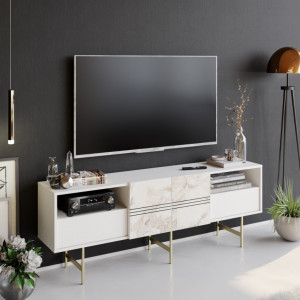 Comoda TV Derin - Alb - Img 2