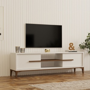 Comoda TV, Eslem, Pako, Alb 160x34.6x48.1 cm