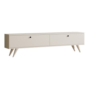 Comoda TV Jate, Pako World, Alb, 160x25x40 cm