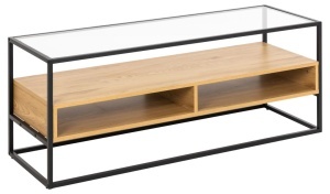 Comoda TV Randolf, Transparent, 45x120x40 cm - Img 5