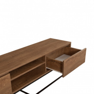 Comoda TV Rodez 180 Walnut-Negru - Img 5