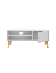 Comoda TV, Vasagle, LTV09WT, Alb, 110 x 40 x 49 cm - Img 6