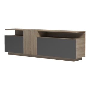 Comoda TV Vendora Antracit 150x29.5x46.3 cm - Img 5