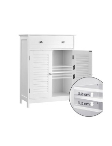 Comoda, Vasagle, BBC51WT, Alb, 60 x 30 x 80 cm - Img 6