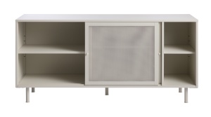 Comoda VEEP, Gri deschis, 47x75x160 cm