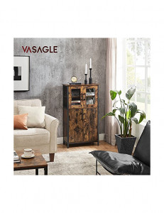 Consola depozitare, Vasagle, Maro Rustic, LSC260B01, 30 x 60 x 108 cm - Img 2