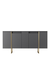 Consolă Luxe Nuc 160x35x80 cm - Img 9