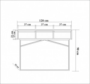 Consola Mia Walnut-Negru - Img 6