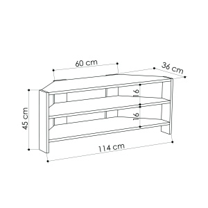 Consola TV Thales Stejar 114x45x36 cm - Img 3