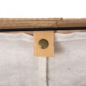 Cos de rufe Natural culoarea stejar - alb 40x30x50cm - Img 3