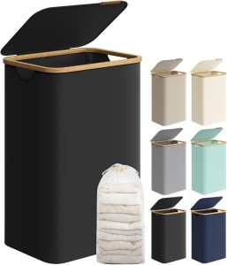 Cos de rufe Songmics Negru 42x32x70.5 cm - Img 1