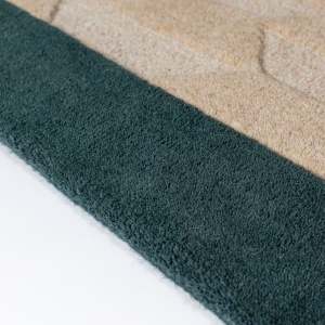 Covor Apex Border Wool Turcoaz 120x170 cm - Img 4