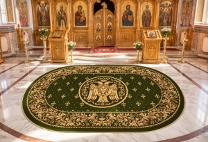 Covor biserica Oval, Lotos, Verde, 150x230 cm, Delta 15077 310