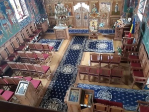 Covor biserica Traversa, Lotos, Albastru, 100x2000 cm, Delta 15032 810 - Img 4