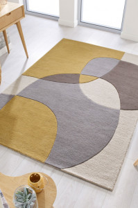 Covor Glow Ocru 160X230 cm, Flair Rugs