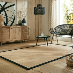 Covor Kira Jute Negru 200X290 cm, Flair Rugs