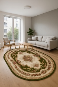 Covor Oval, Lotos, Verde, 150x230 cm, Delta 574 310