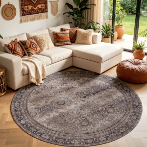 Covor Rotund INKA V7 Maro 200x200 cm