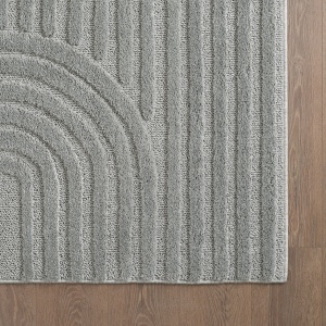 Covor traversa Art Argintiu boho 80x250 cm - Img 4