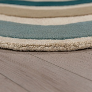 Covor traversa Cascade Wool Albastru 80x300 cm - Img 4