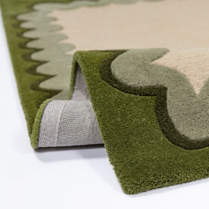 Covor Wiggle Wool Verde oliv 200x290 cm - Img 2