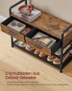 Cuier intrare Vasagle Maro 80.4x30x181.6 cm - Img 4