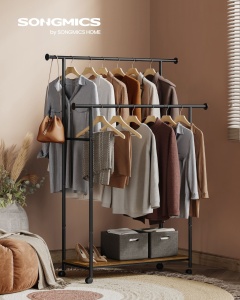 Cuier pe roti Songmics Maro 98.5x39.6x156.8 cm - Img 2