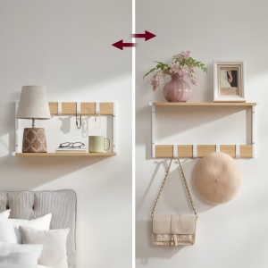 Cuier Vasagle, LCR830W09, Natural, 50 x 24.2 x 26.5cm - Img 6