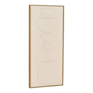 Decoratiune de perete Victoria No. 1, Bej, 4.5x60x120 cm - Img 4