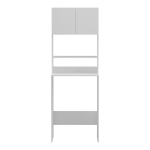 Dulap baie masina de spalat, Chaxe, Alb, 65x60x183.6 cm - Img 3