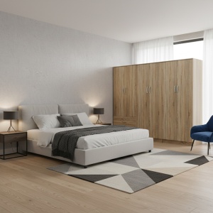 Dulap cu 6 usi, Athos I, V26, Stejar, 240x42x180 cm