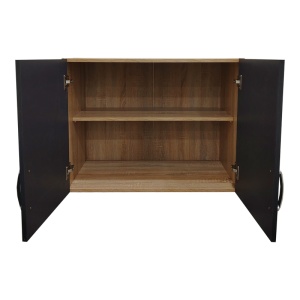 Dulap cu 6 usi, Athos II, V7, Antracit-Stejar, 240x42x240 cm - Img 5