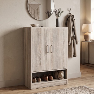 Dulap pantofar Lemba, Sonoma, 80x33x120 cm