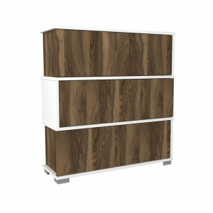 Dulap Pantofi Napolyon Alb-Walnut - Img 5