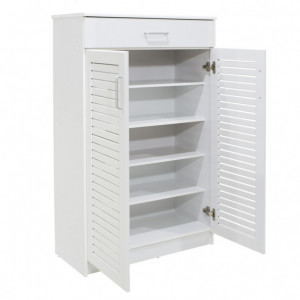 Dulap Pantofi Sante 20 Perechi Alb 80x37x123 cm - Img 6