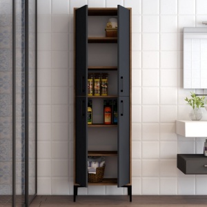 Dulap Pentru Baie Berlina Walnut-Antracit - Img 3