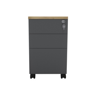 Fiset birou cu cheie Lotus Natural 40x44x61 cm - Img 2