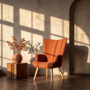Fotoliu, Gerlina, Pako, Terracotta 71x64x94 cm - Img 2