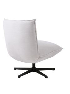 Fotoliu lounge FRASER, Alb, 83x88x70 cm - Img 3
