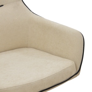 Fotoliu rotativ Debra, Pako World, Textil, Bej 64x60x83 cm - Img 7