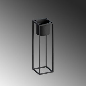 Ghiveci decorativ GED023 Negru 15x50x15 cm - Img 5