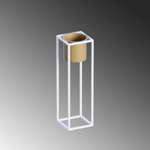 Ghiveci decorativ GED023C Auriu 15x50x15 cm - Img 5