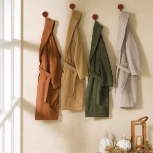 Halat de baie Unisex Salyaka Taba, Marime L / XL (Bumbac 100%) - Img 2