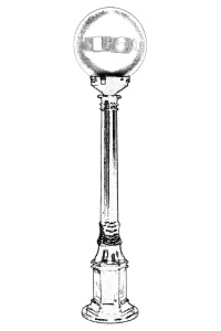 Lampadar de exterior M4B Negru 90x25 cm - Img 2